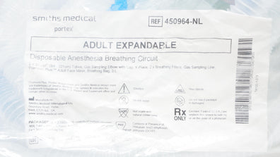Smiths Medical 450964-NL Disposable Anesthesia Breathing Circuit